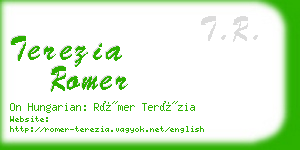 terezia romer business card